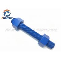 China ASTM A193 B7 carbon steel  Stud Blue Threaded Steel Bar Bolts and Nuts factory