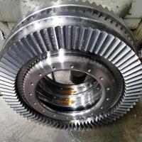 Quality SAE 4340 Straight Bevel Gears 12.5 Module Gear Shaping Miter Bevel Gear for sale