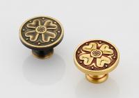 China Single Hole Round Cabinet Drawer Pulls American Chinese Cabinet Wardrobe Door Handles factory
