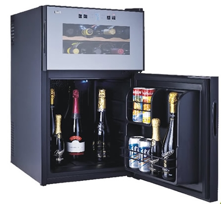 China 8 Bottles Wine Cooler with mini bar 2in1 (Thermoelectric Wine Cooler Wine Cellar) factory