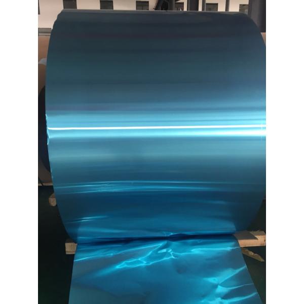 Quality Blue , Golden Aluminium Strip 0.105MM Thickness Fin Stock In Heat Exchanger for sale