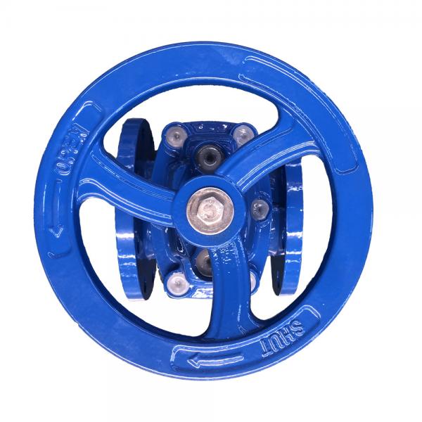 Quality Blue Non Rising Stem Gate Valve Flange End For Water Treatment for sale