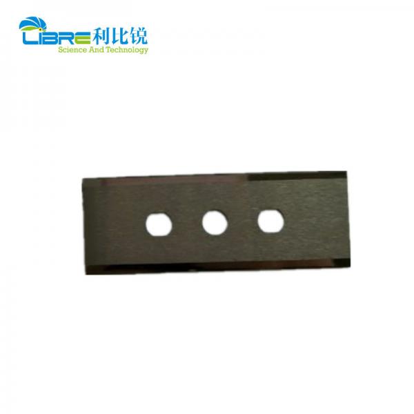 Quality 60mm×22mm×0.4mm 3 Hole Film Cutting Blade for sale