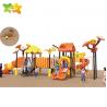 China Kids Plastic Playground Slide Pirate Ship Adventure Playground Equipment factory