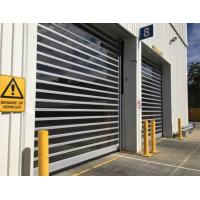 China Remote Control Power Coated Roll Up Door 220mm Aluminum Slats for sale