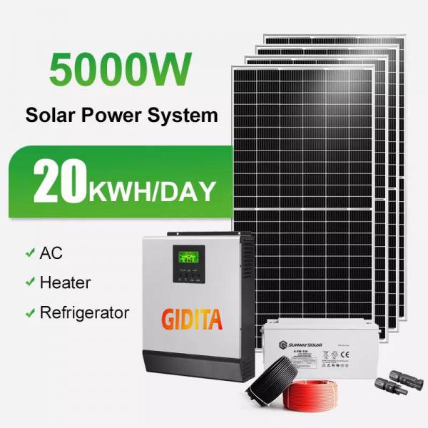 Quality Off Grid Solar Power Storage System 10kw 8kw 5kw 3kw Home Solar Power System for sale