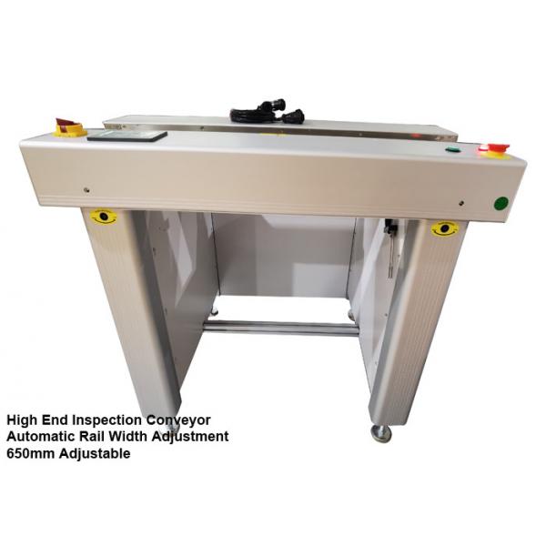 Quality Single Rail SMT PCB Inspection Conveyor With Automatic Rail Width Adjustment 650mm for sale