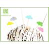 China Biodegradable Number Cake Decoration Toppers Sliver Star Shape Birthday Cake Banner Topper factory