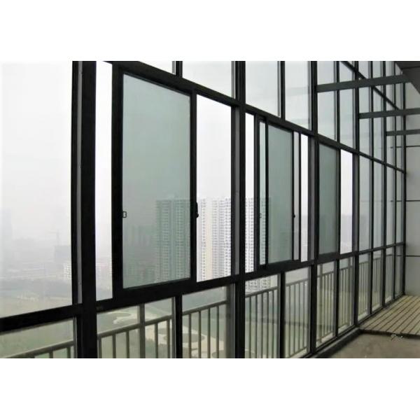 Quality 3 Tracks Aluminium Sliding Window Profile Double Glazed Window Profiles OEM Design for sale