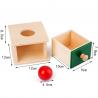 China 12cm Sensory Wooden Montessori Baby Toys Montessori Drawer Box Colored Beechwood factory