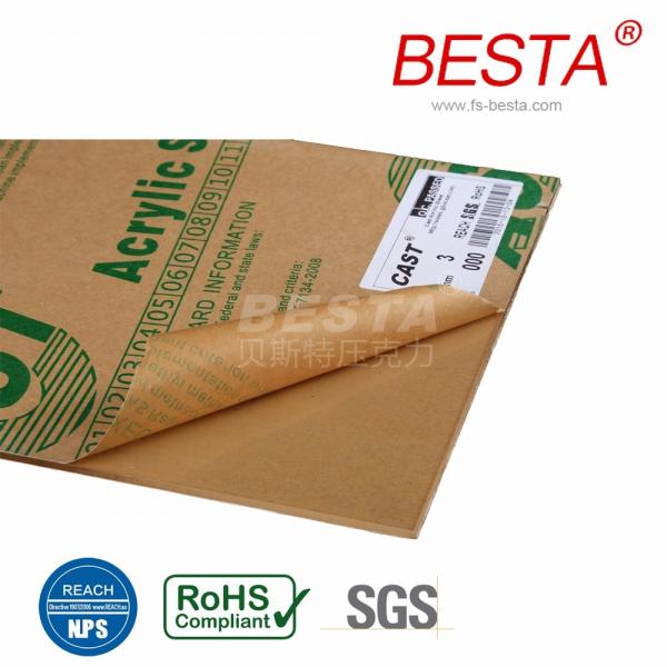 Quality BESTA 2mm-100mm Thick Colored Clear Plastic Sheets Uv Transmitting Acrylic Sheet for sale