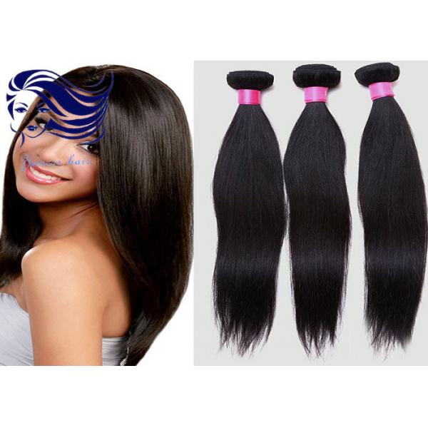 Quality 7A 10 Inch Virgin Peruvian Hair Extensions for Black Women Silk Straight for sale