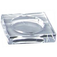 China Square Hotel Ashtrays Glass Ashtray Transparent For Guestroom factory