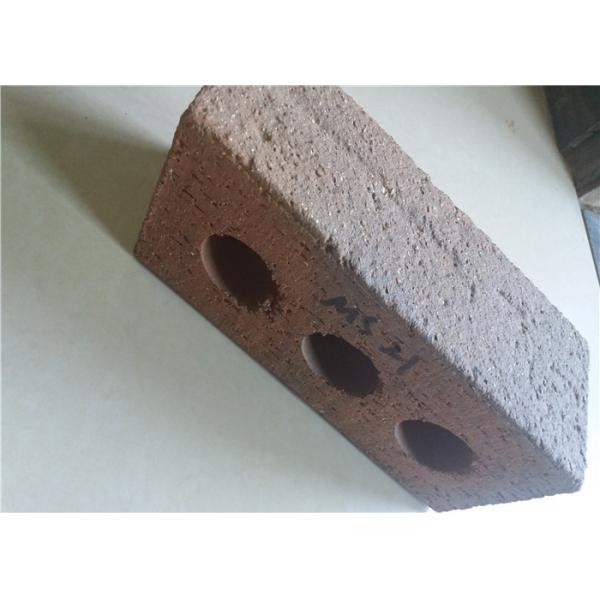 Quality High Strength Perforated Clay Bricks Rough Surface 210x100x65mm for sale
