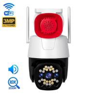China 2MP / 3MP Outdoor Security Wifi Trumpet Camera With Night Vision And Voice Alarm factory
