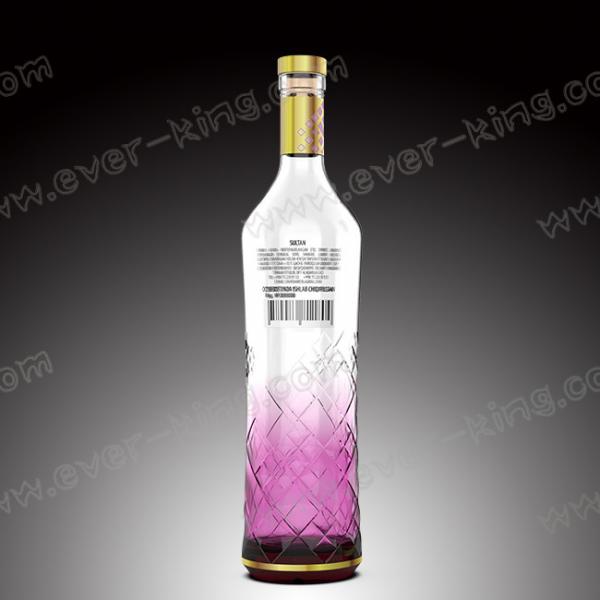 Quality Cap Sealing Metal Label 700mL Glass Spirit Bottles for sale