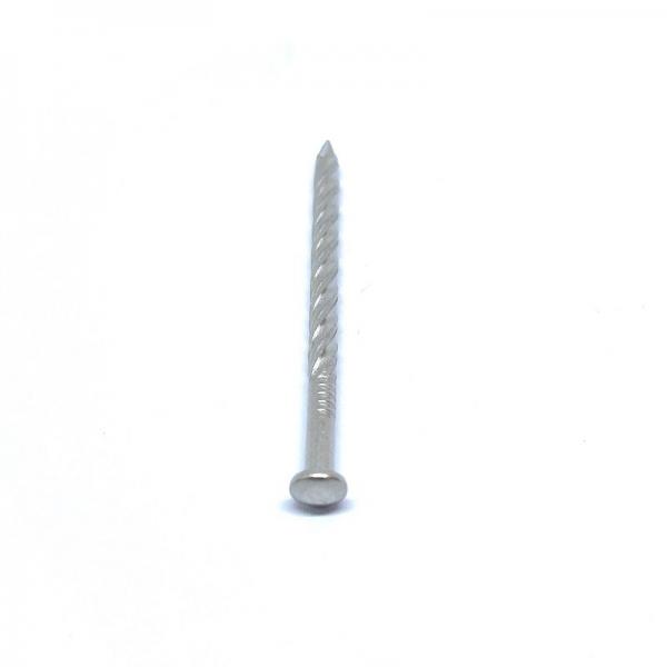 Quality 2.15 X 38MM Twist Shank Nails , CE Passed Stainless Steel Roofing Nails for sale