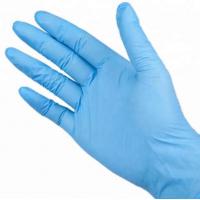 China GB2626 14.6cm*11.5cm Blue Disposable Medical Nitrile Gloves for sale