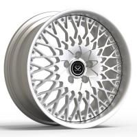 China 18X8 Aluminum 2 Piece Forged Wheels Metal Finish For Volkswagen Caddy Car Rims factory