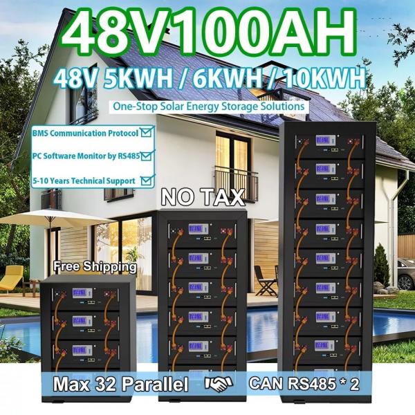 Quality 5KW 10KW Solar Energy Storage Systems LiFePO4 Lithium Ion Phosphate Battery Pack for sale