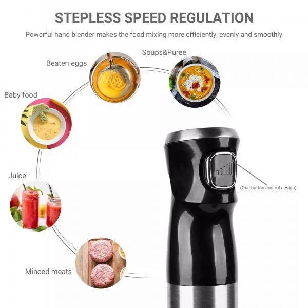 Quality Powerful 1000W Stick Hand Blender 3 In 1 With 80% Sharper Blades for sale