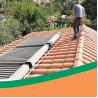 China 27 Degree Swimming Pool Solar Water Heater 304 SS For Commerical Use factory