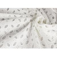China Heavy Vintage Eyelet 100% Cotton Lace Fabric Wholesale By The Yard factory