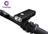 China USB Charging Mountain Bike Flashlight , 2T6 18650 Rechargeable Front Bike Light factory