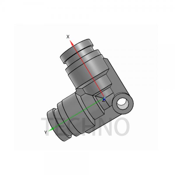 Quality KQG2L12-00SS316 Compression Pneumatic Pipe Fittings 1 MPa Compact Light for sale