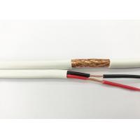 China 128W 0.12mm RG6 Coaxial Cable With Power Security Camera Coaxial Cable factory