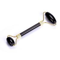 China 3.9CM Remove Toxins Black Face Stone Roller Obsidian Neck Beauty Instrument factory