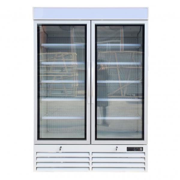 Quality Plug-In Frost Free Commercial Beverage Refrigerator Glass Door With R290 Refrigerant for sale
