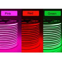 Quality 220 - 240V Input Mini Waterproof Neon Lights , Pink Housing Flexible Led Neon for sale