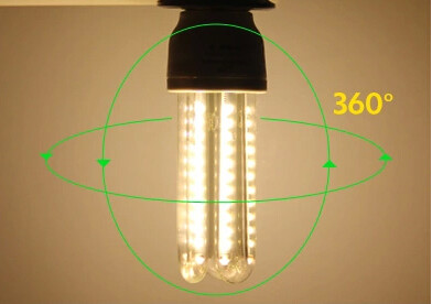 China 2U 3U 4U LED Energy Saving Lights 3W 5W 7W 9W 12W 15W 18W led corn lamps 12V CFL lamps factory