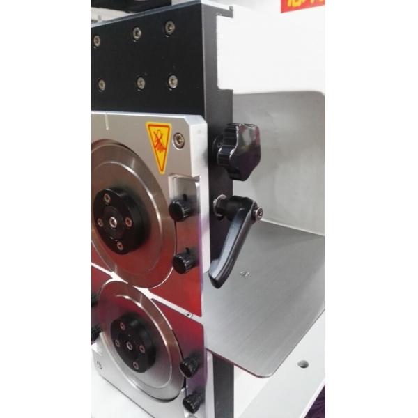 Quality Small Semi-Automatic V-groove Cutting Machine with 2 Sharp Round Blades for sale