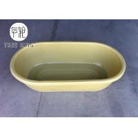 Quality 50 Gallon Roto Molding Round Trough Poly Oval Stock End Tank With Fitting For for sale