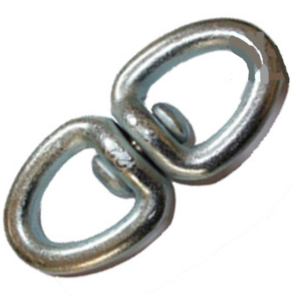 Quality 0.3T - 6T Marine Rigging Hardware Double Round Eye Swivel Zinc Plated for sale