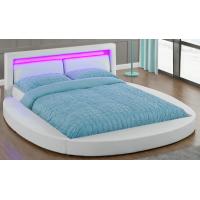 China Customized White Velvet Fabric Bed Frame Crushed Velvet Double Bed ODM OEM for sale