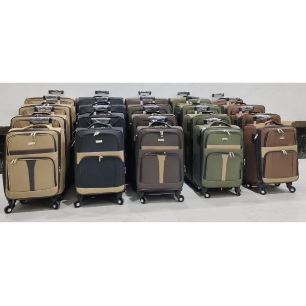 Quality Durable Fabric Luggage Bag Fixed Casters For Travel And Business for sale