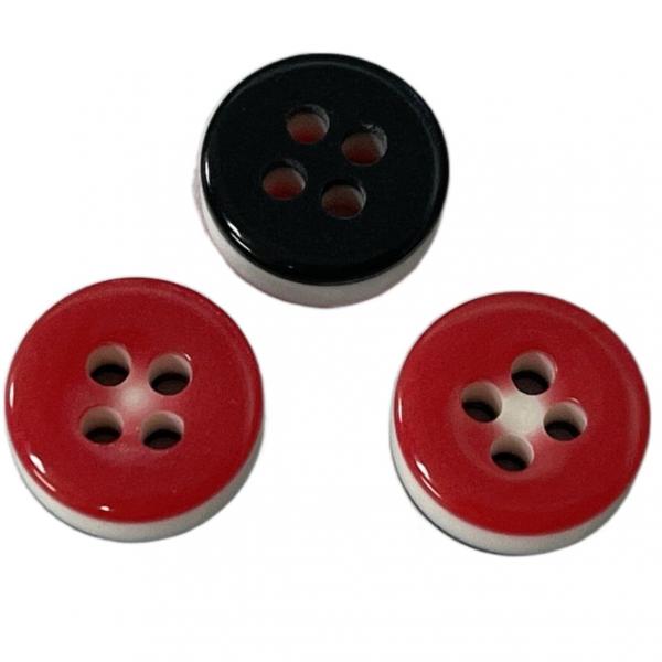 Quality Resin 3 Layers Plastic Shirt Buttons In 16L Use On Men'S Shirt Garment for sale