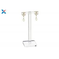China T Shaped Acrylic Display Rack Acrylic Earring Display Stand Non - Flammable factory