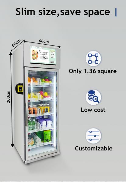 Micron smart fridge vending machine snack drink vending machine offer better experience, only take 10s.