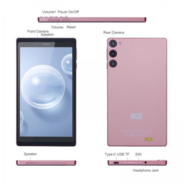 Quality 7 IPS HD Touch Screen Tablets Android 12 With Case WiFi Dual Camera Long Battery for sale