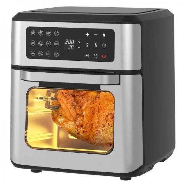 Quality Steam Digital Air Fryer With Digital Screen Stainless Steel Rotisserie Chicken Grill Machine for sale