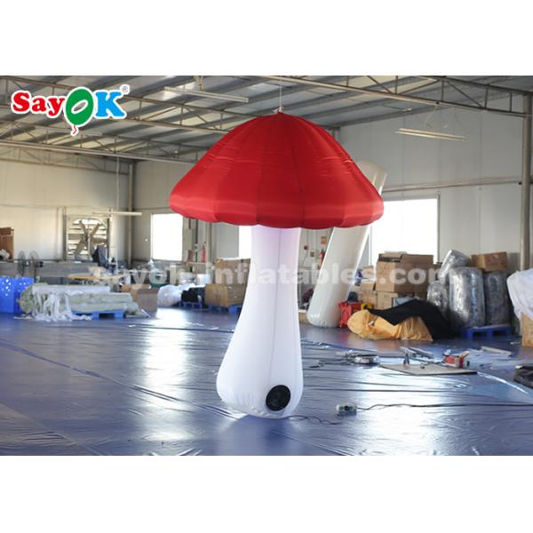 Quality 2.5m Height Inflatable Lighting Decoration Blow Up Mushroom For Events for sale