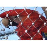 China Stainless Steel Wire Rope Mesh Fence / Bird Aviary Wire Mesh Netting for Protection factory