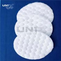 China White Big Dots Absorbent Facial Round Cotton Pads 6 Cm Diameter For Cleaning Makeup factory