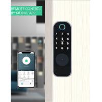 Quality Security Smart Rim Lock Black Automatic Door Lock For Home for sale