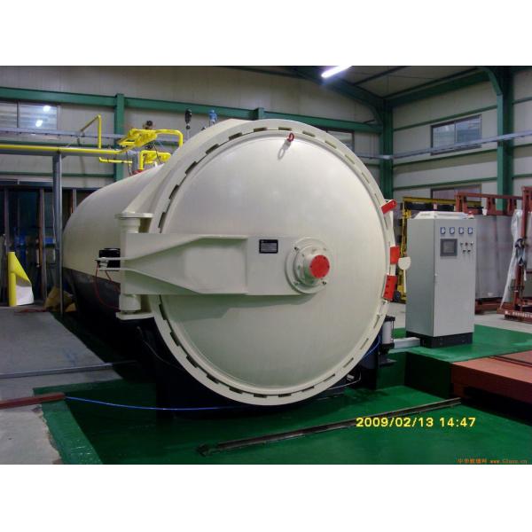 Quality Flyash Brick High Temperature Industrial Glass Autoclave Door , Φ3.2m 150°C for sale