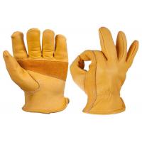 China Construction Leather Safety Gloves , Split Leather Work Gloves S - 2XL factory